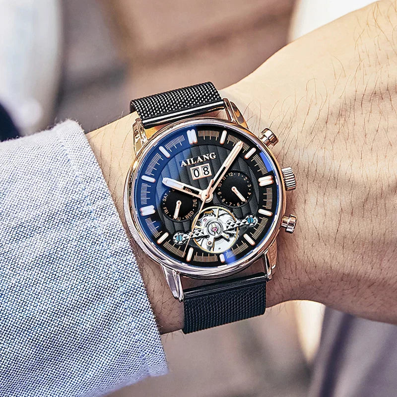 Modiva™ Şık Su Geçirmez Tourbillon Saat
